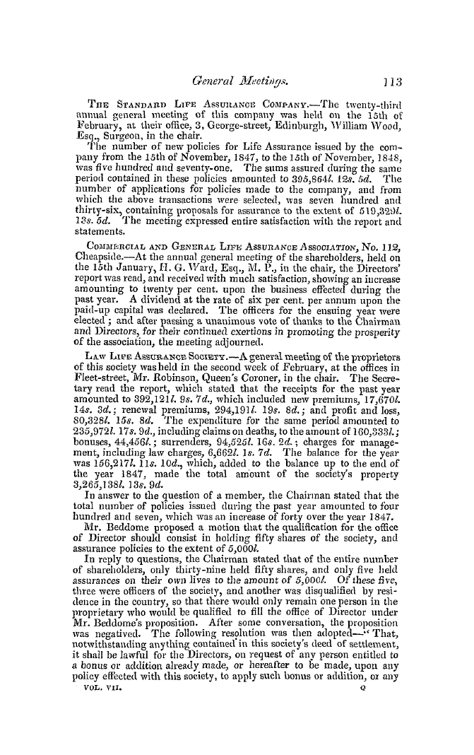 The Freemasons' Quarterly Review: 1849-03-31 - General Meetings.