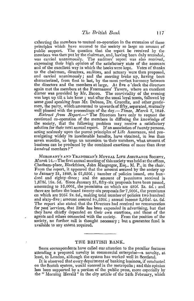 The Freemasons' Quarterly Review: 1849-03-31 - General Meetings.