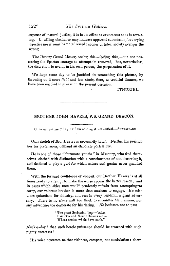 The Freemasons' Quarterly Review: 1849-06-30 - The Portrait Gallery—No. 2.