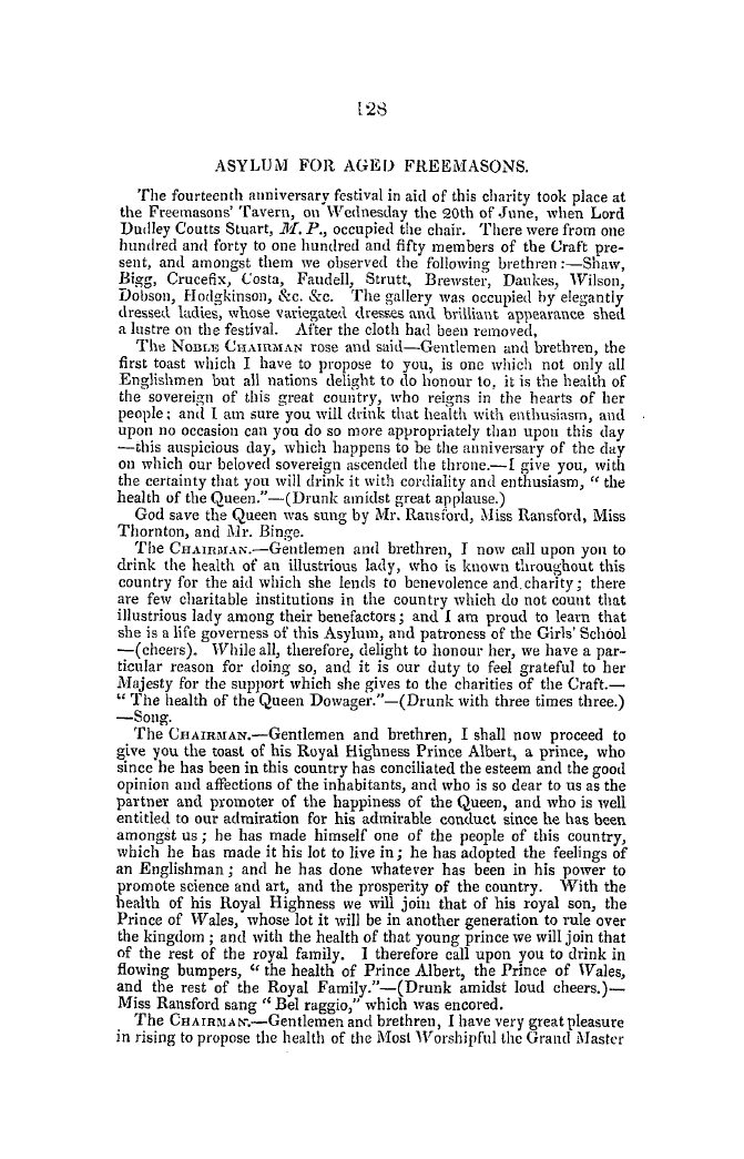 The Freemasons' Quarterly Review: 1849-06-30 - Asylum For Aged Freemasons.