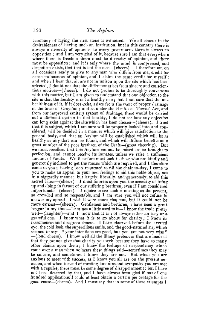 The Freemasons' Quarterly Review: 1849-06-30 - Asylum For Aged Freemasons.