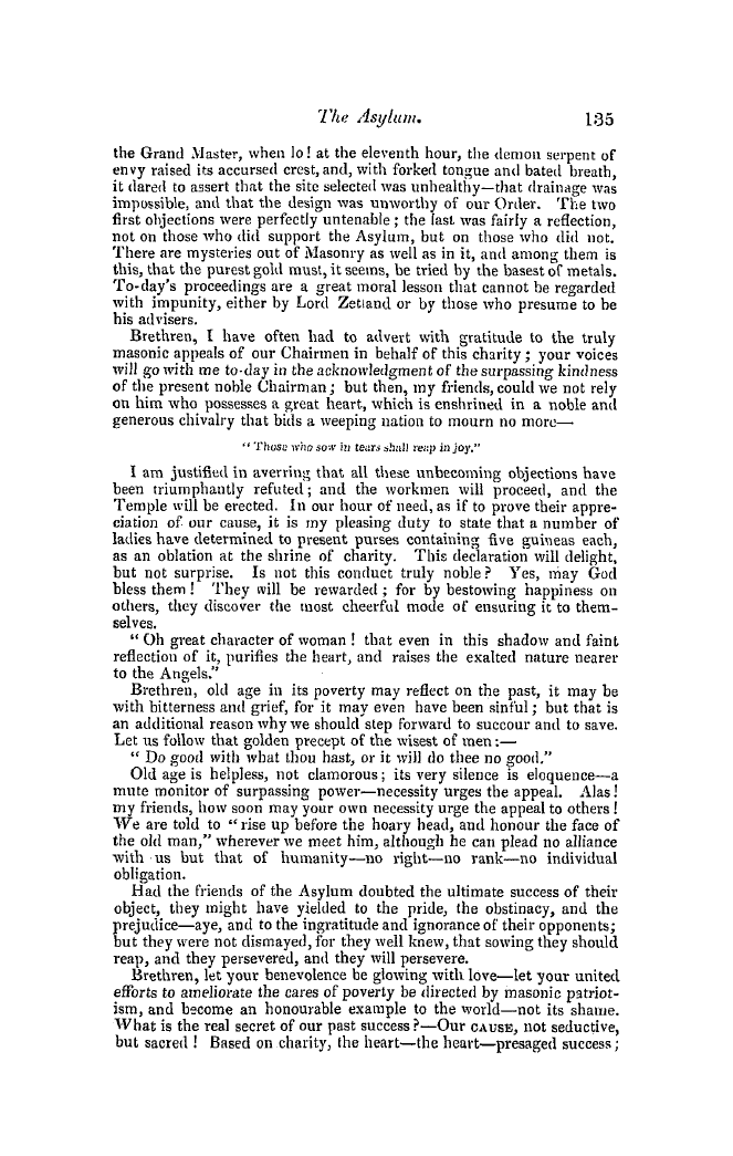 The Freemasons' Quarterly Review: 1849-06-30 - Asylum For Aged Freemasons.