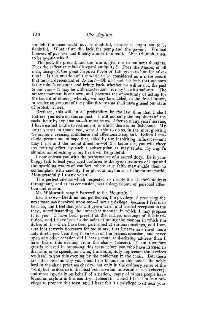 The Freemasons' Quarterly Review: 1849-06-30 - Asylum For Aged Freemasons.