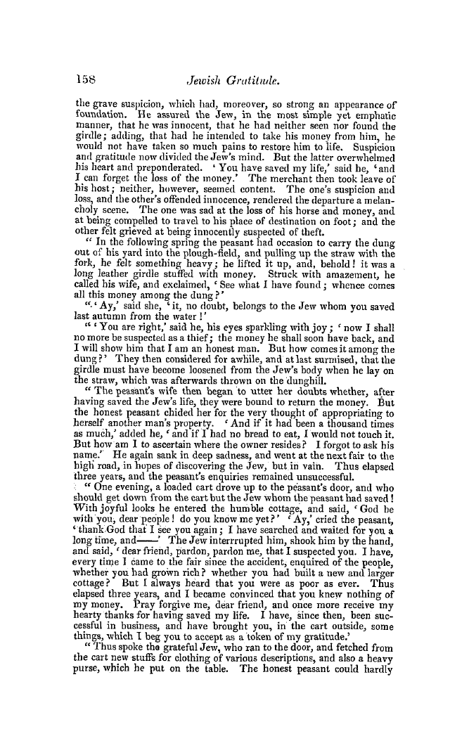 The Freemasons' Quarterly Review: 1849-06-30 - Jewish Gratitude*