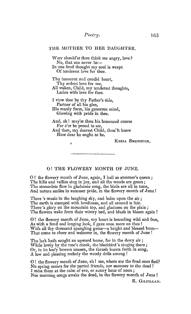 The Freemasons' Quarterly Review: 1849-06-30 - The Mother To Her Daughter.