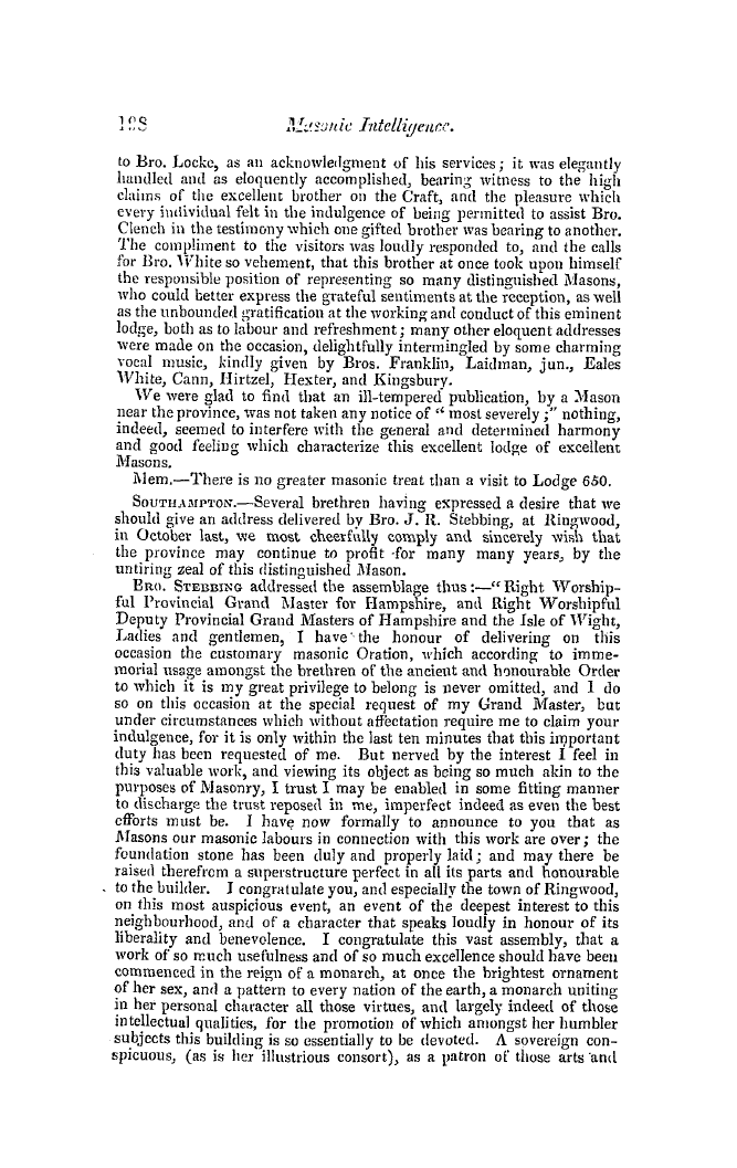 The Freemasons' Quarterly Review: 1849-06-30 - Provincial.