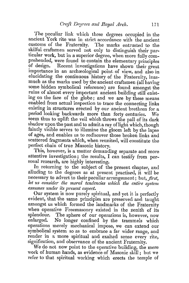 The Freemasons' Quarterly Review: 1850-06-29 - The Craft Degrees And Royal Arch.