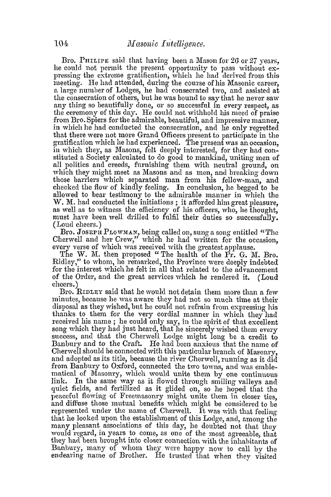 The Freemasons' Quarterly Review: 1852-03-31 - Provincial.