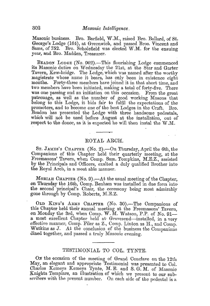 The Freemasons' Quarterly Review: 1854-06-30 - Royal Arch.