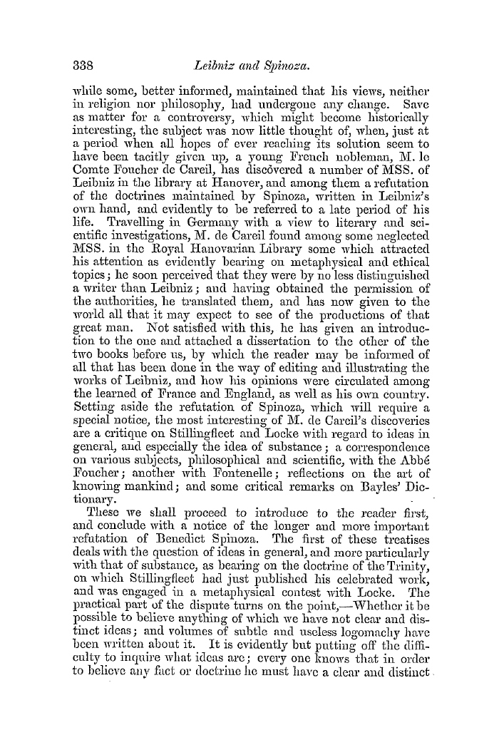 The Freemasons' Quarterly Review: 1854-09-30 - Leibniz And Spinoza.