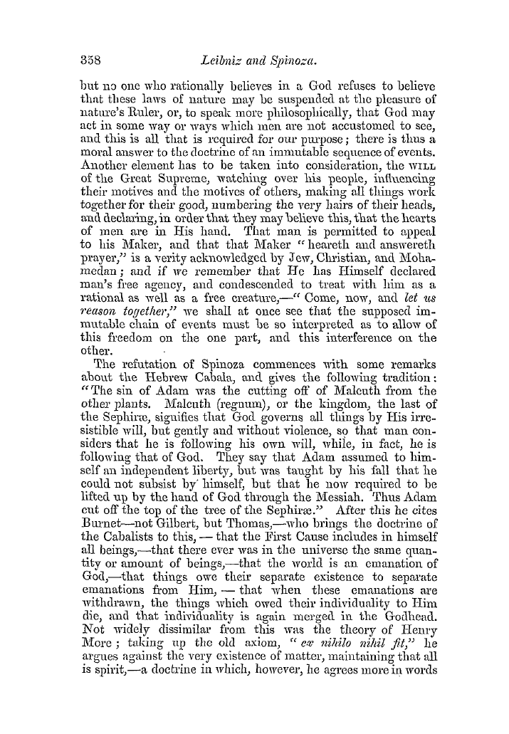 The Freemasons' Quarterly Review: 1854-09-30 - Leibniz And Spinoza.