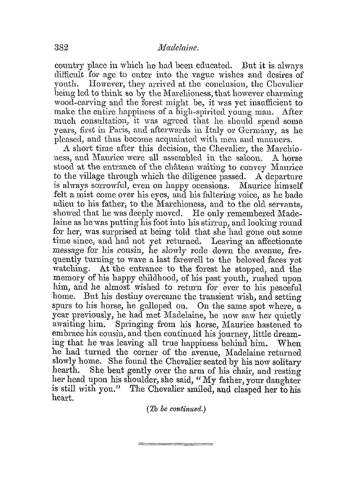 The Freemasons' Quarterly Review: 1854-09-30 - Madelaine.
