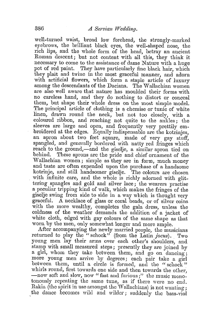 The Freemasons' Quarterly Review: 1854-09-30 - A Servian Wedding.