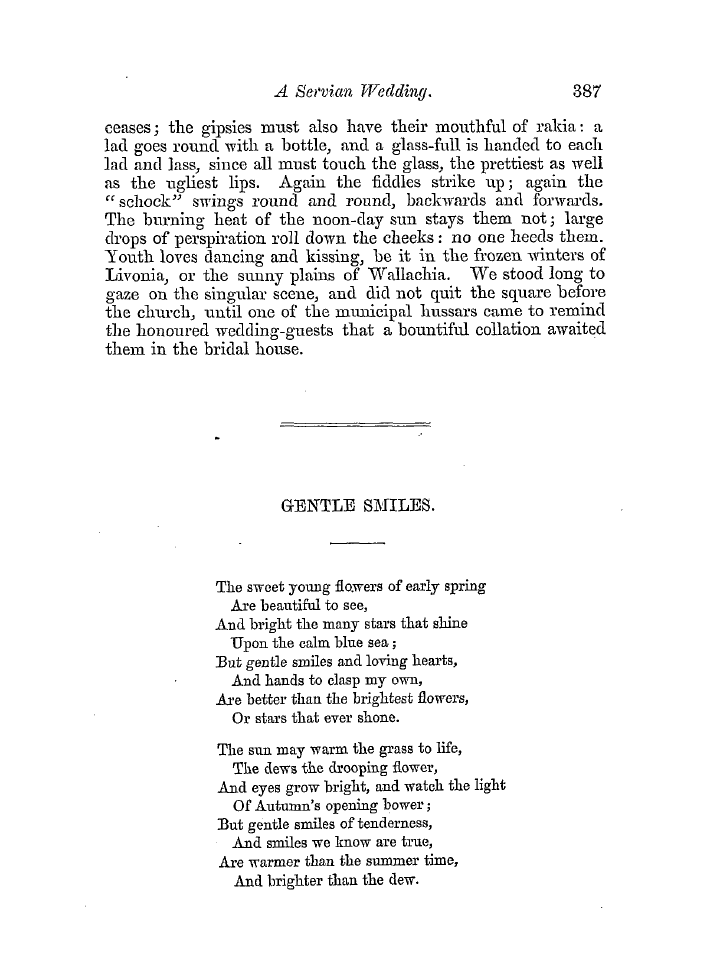 The Freemasons' Quarterly Review: 1854-09-30 - A Servian Wedding.