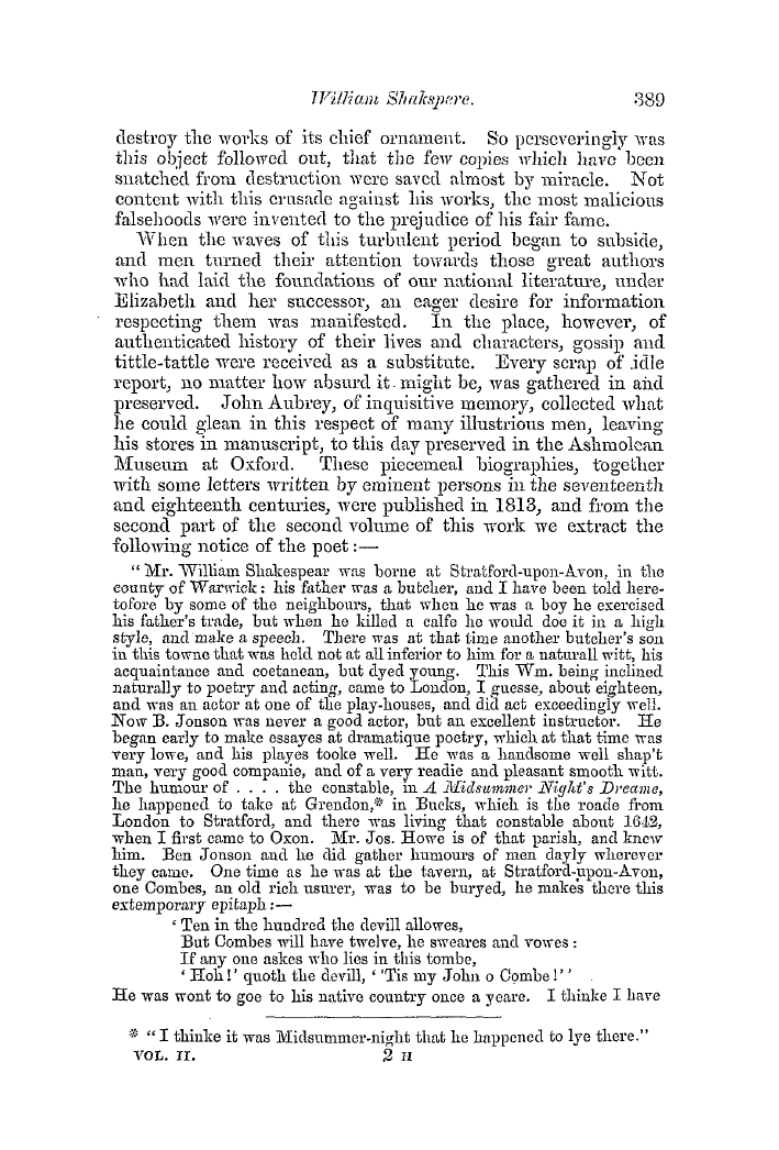 The Freemasons' Quarterly Review: 1854-09-30 - William Shakspere.