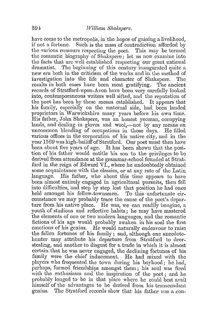 The Freemasons' Quarterly Review: 1854-09-30 - William Shakspere.