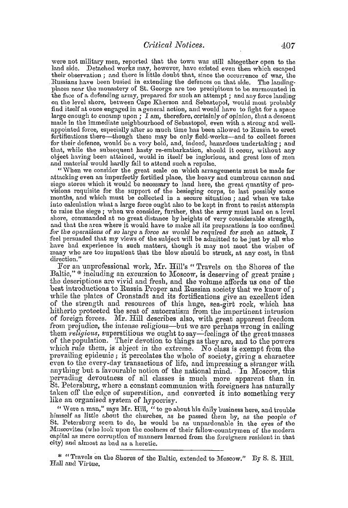 The Freemasons' Quarterly Review: 1854-09-30 - Critical Notices Of The Literature Of The Last Three Months,