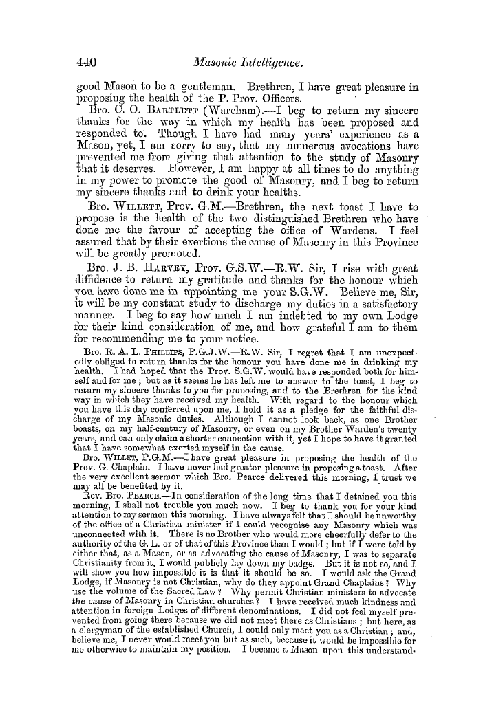 The Freemasons' Quarterly Review: 1854-09-30 - Provincial.