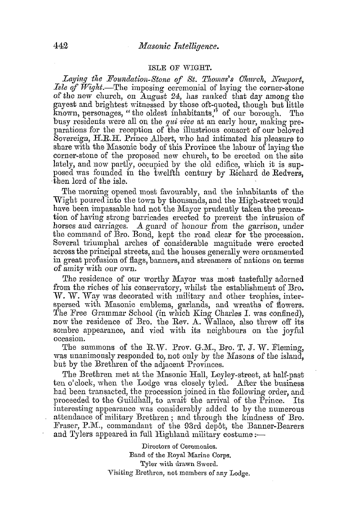 The Freemasons' Quarterly Review: 1854-09-30: 110