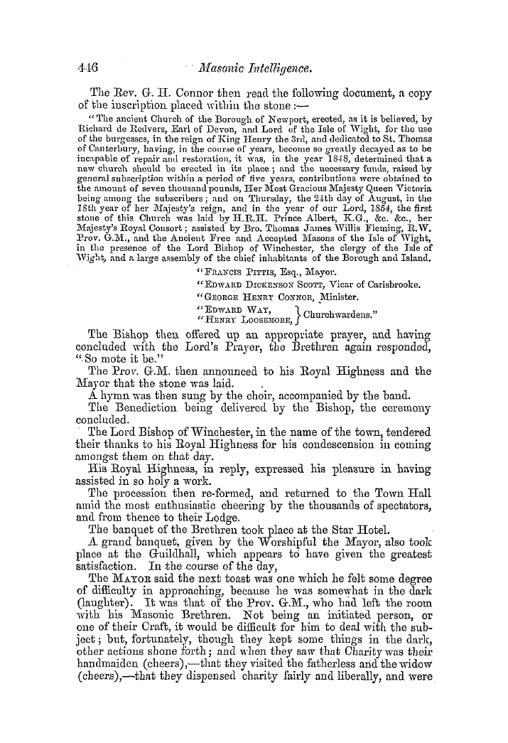 The Freemasons' Quarterly Review: 1854-09-30: 114