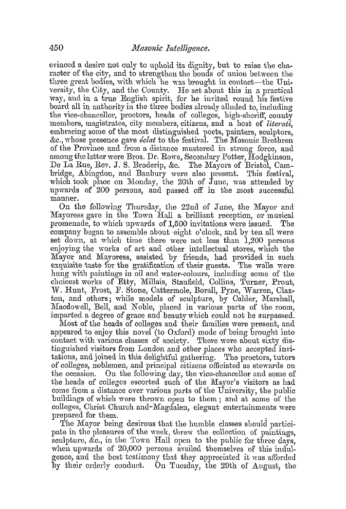 The Freemasons' Quarterly Review: 1854-09-30 - Isle Of Wight.