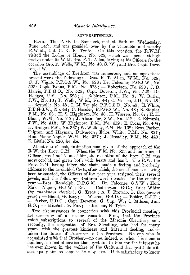 The Freemasons' Quarterly Review: 1854-09-30 - Isle Of Wight.