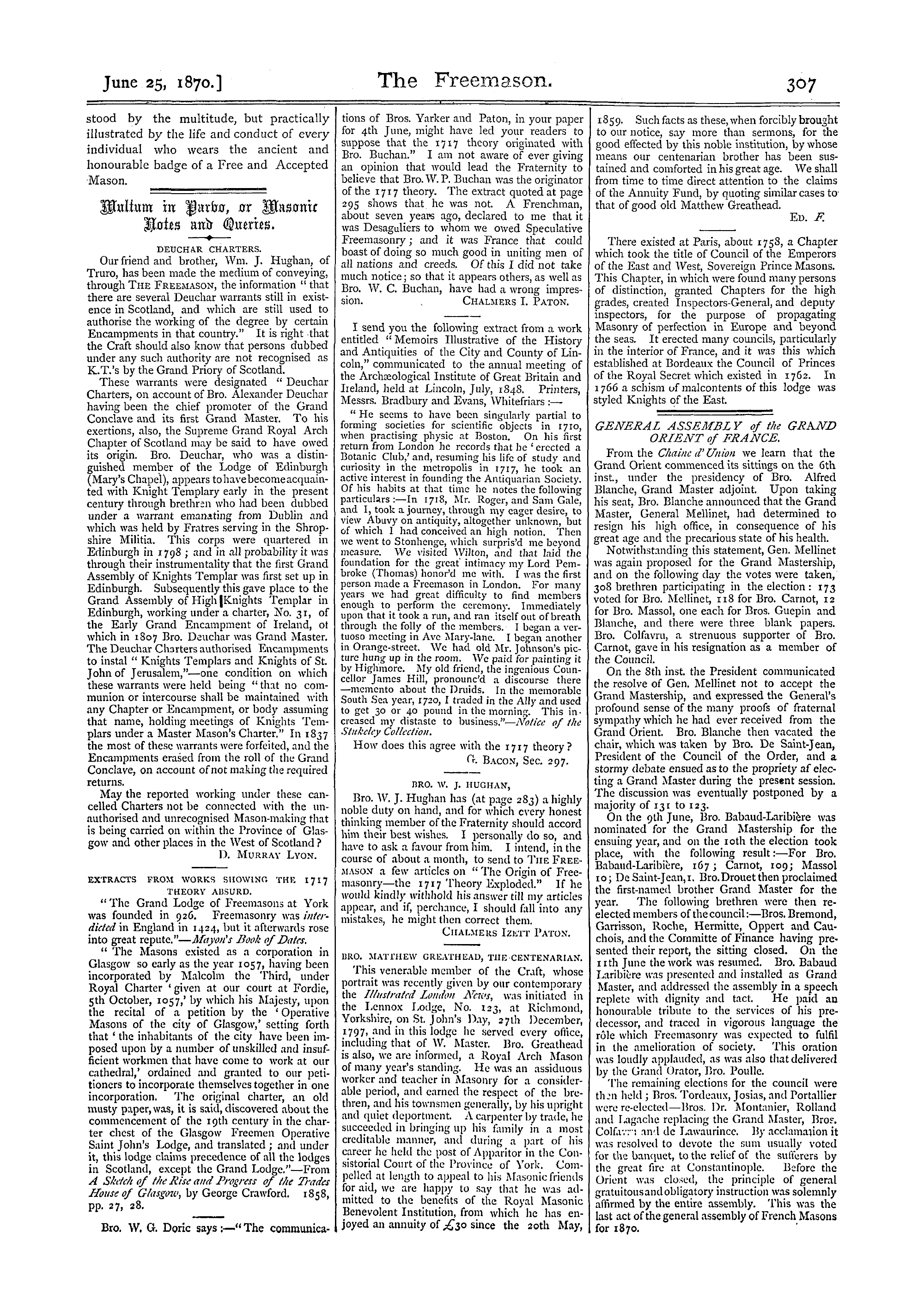 The Freemason: 1870-06-25 - Temperance.