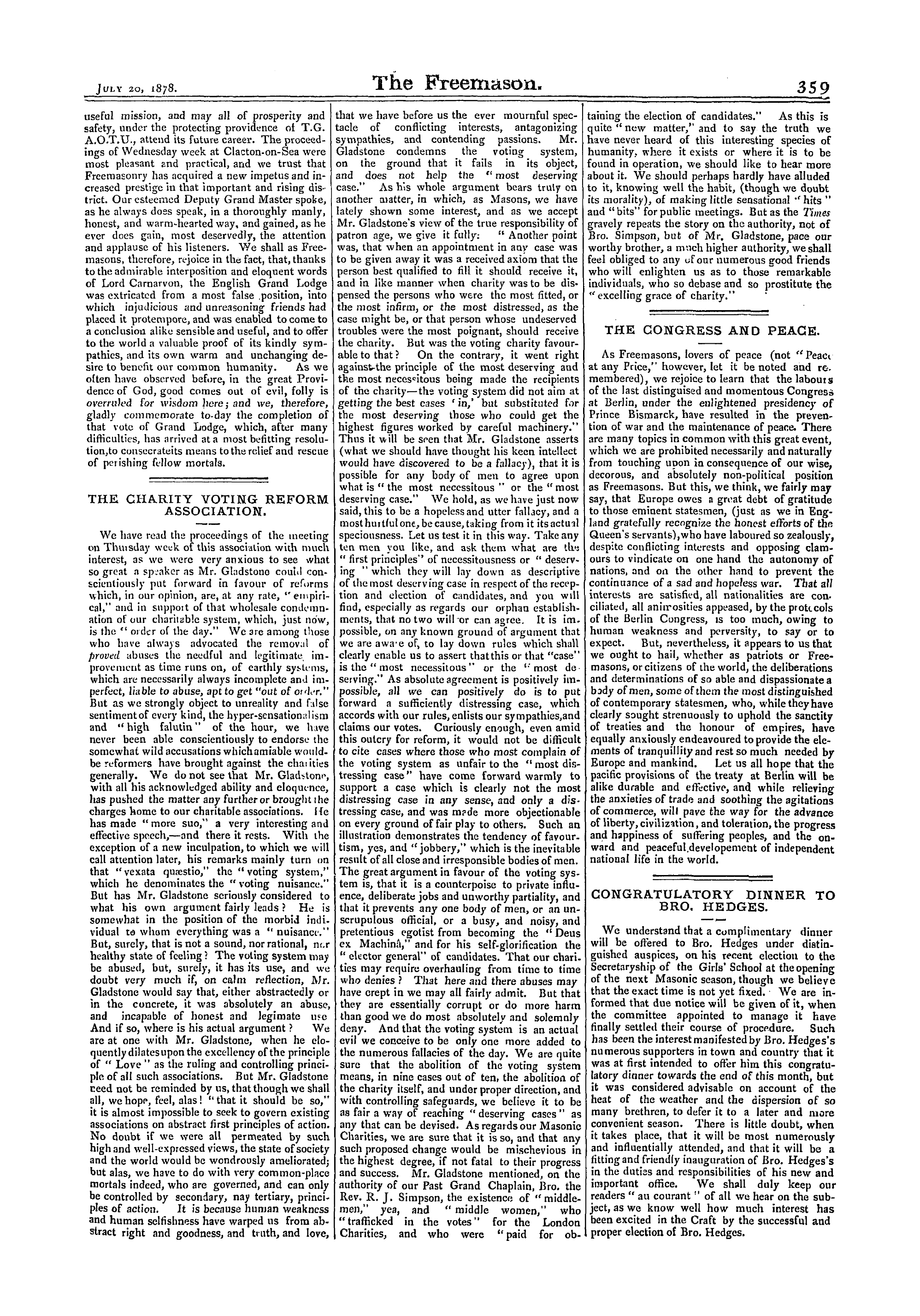The Freemason: 1878-07-20: 7