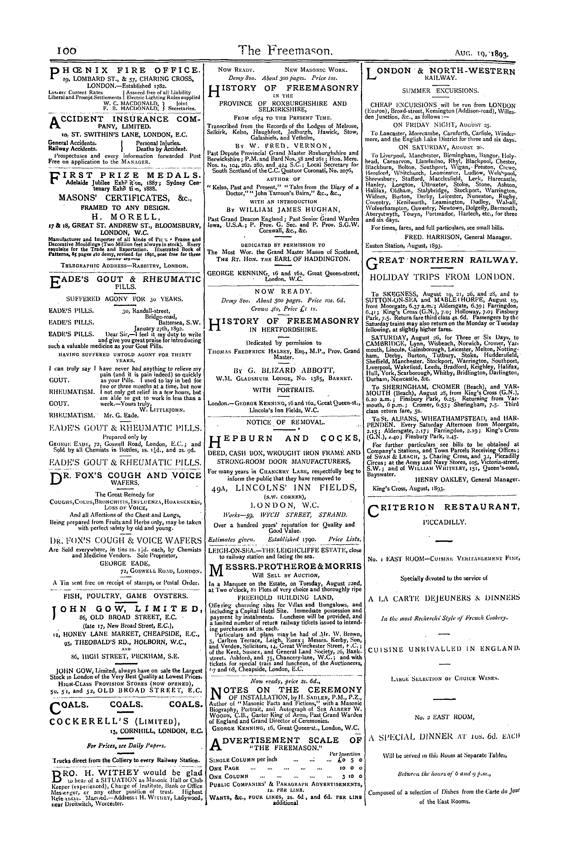 The Freemason: 1893-08-19: 6