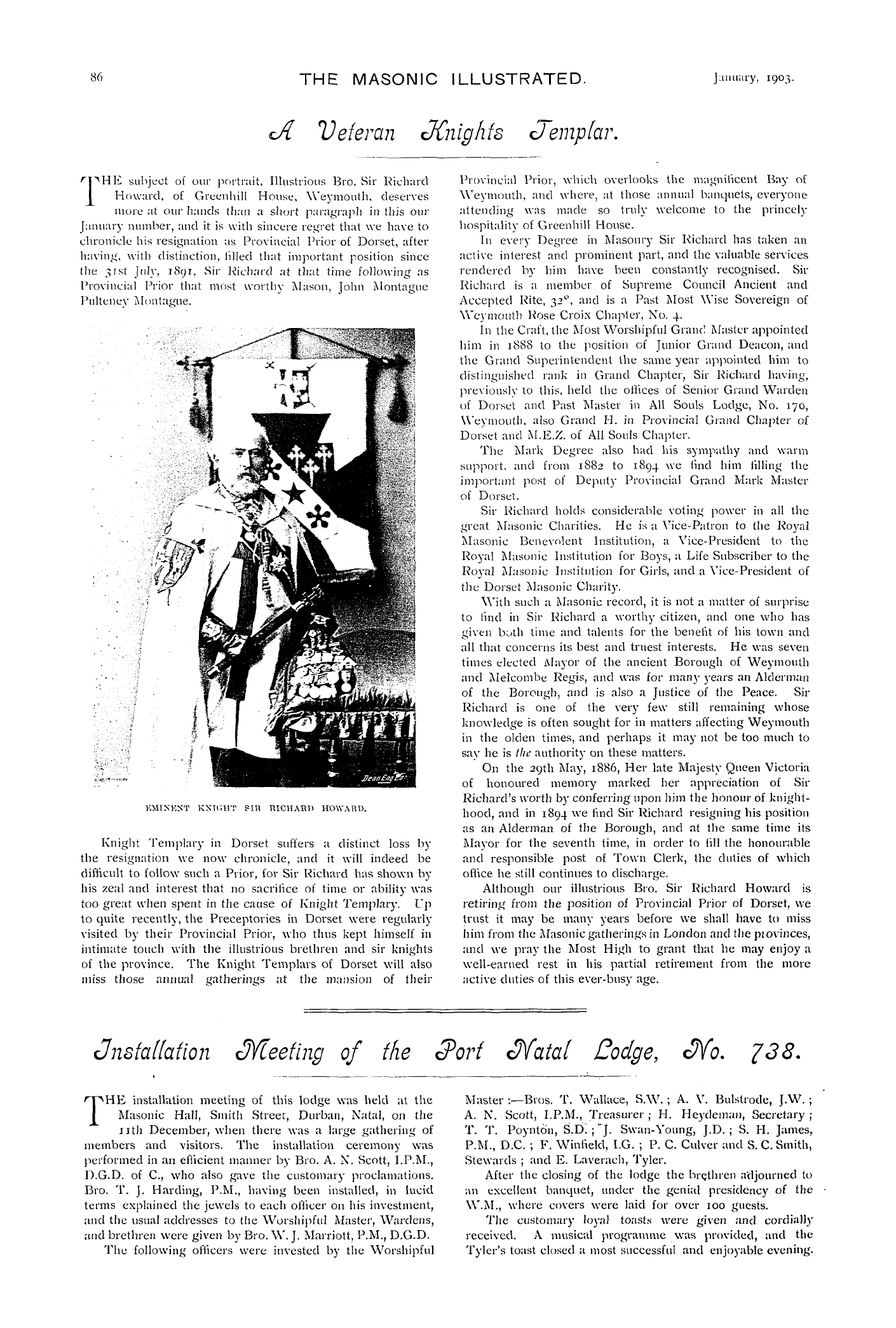 The Masonic Illustrated: 1903-01-01: 16