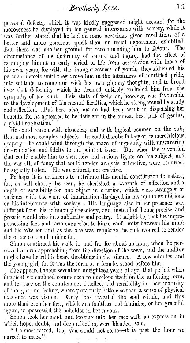 The Masonic Mirror: 1854-11-01 - Brotherly Love.