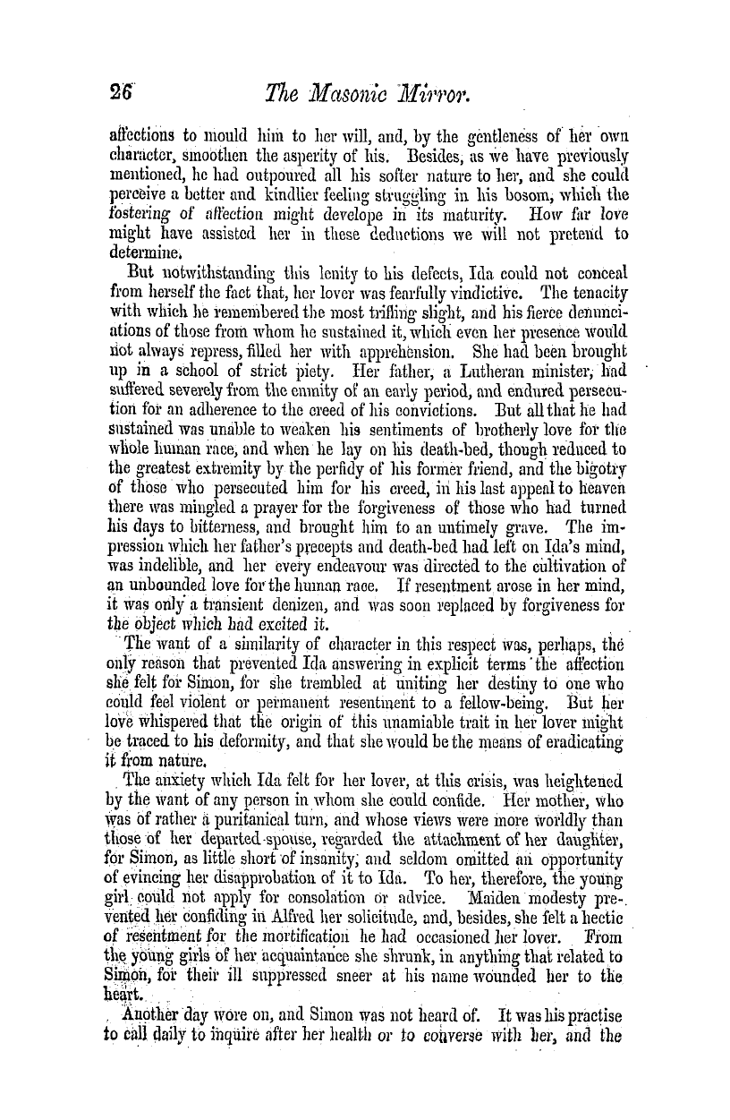 The Masonic Mirror: 1854-11-01 - Brotherly Love.