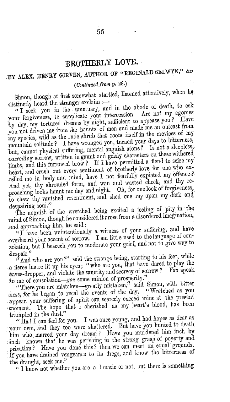 The Masonic Mirror: 1854-12-01 - Brotherly Love.