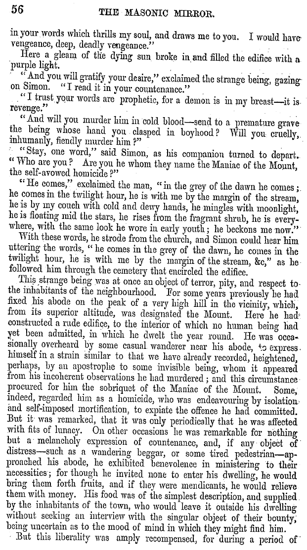 The Masonic Mirror: 1854-12-01 - Brotherly Love.