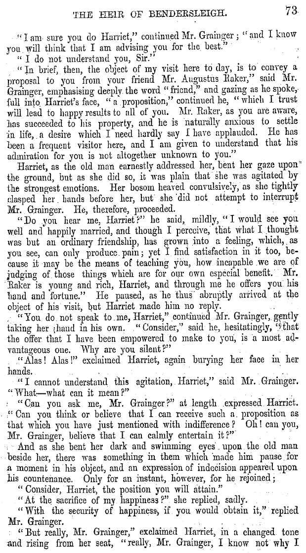 The Masonic Mirror: 1854-12-01 - The Heir Of Bendersleigh; Or, The Freemason's Promise.