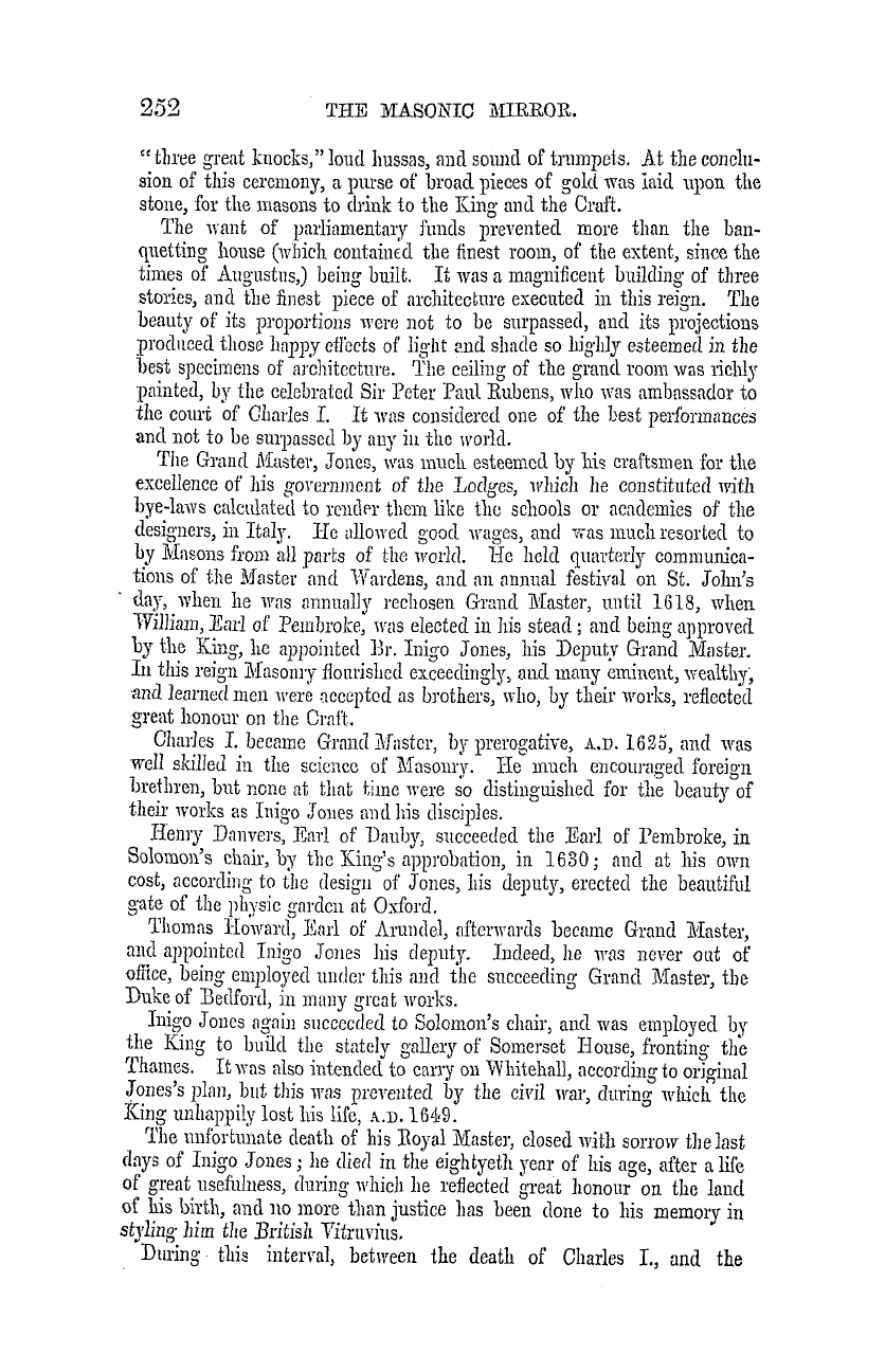 The Masonic Mirror: 1855-04-01 - Freemasonry In England.