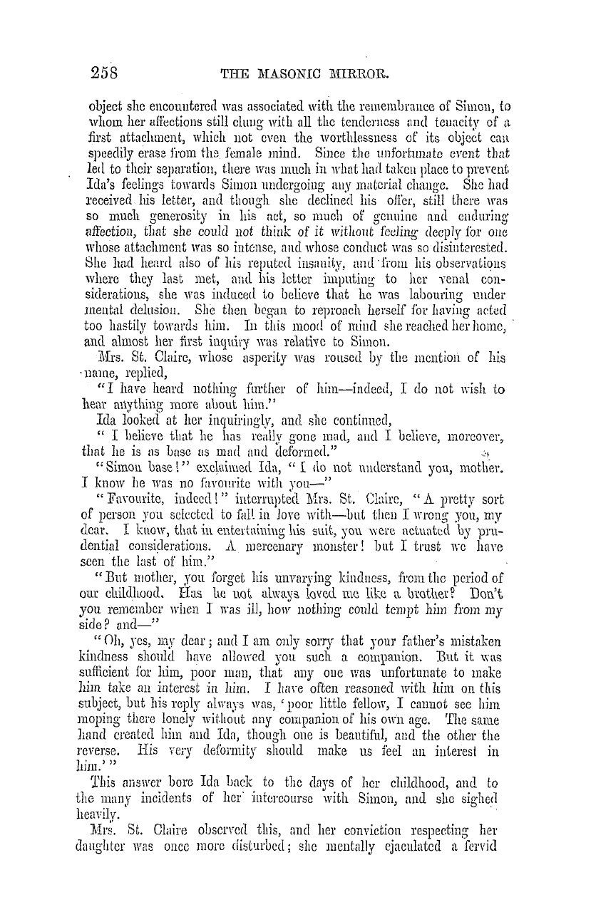 The Masonic Mirror: 1855-04-01 - Brotherly Love.