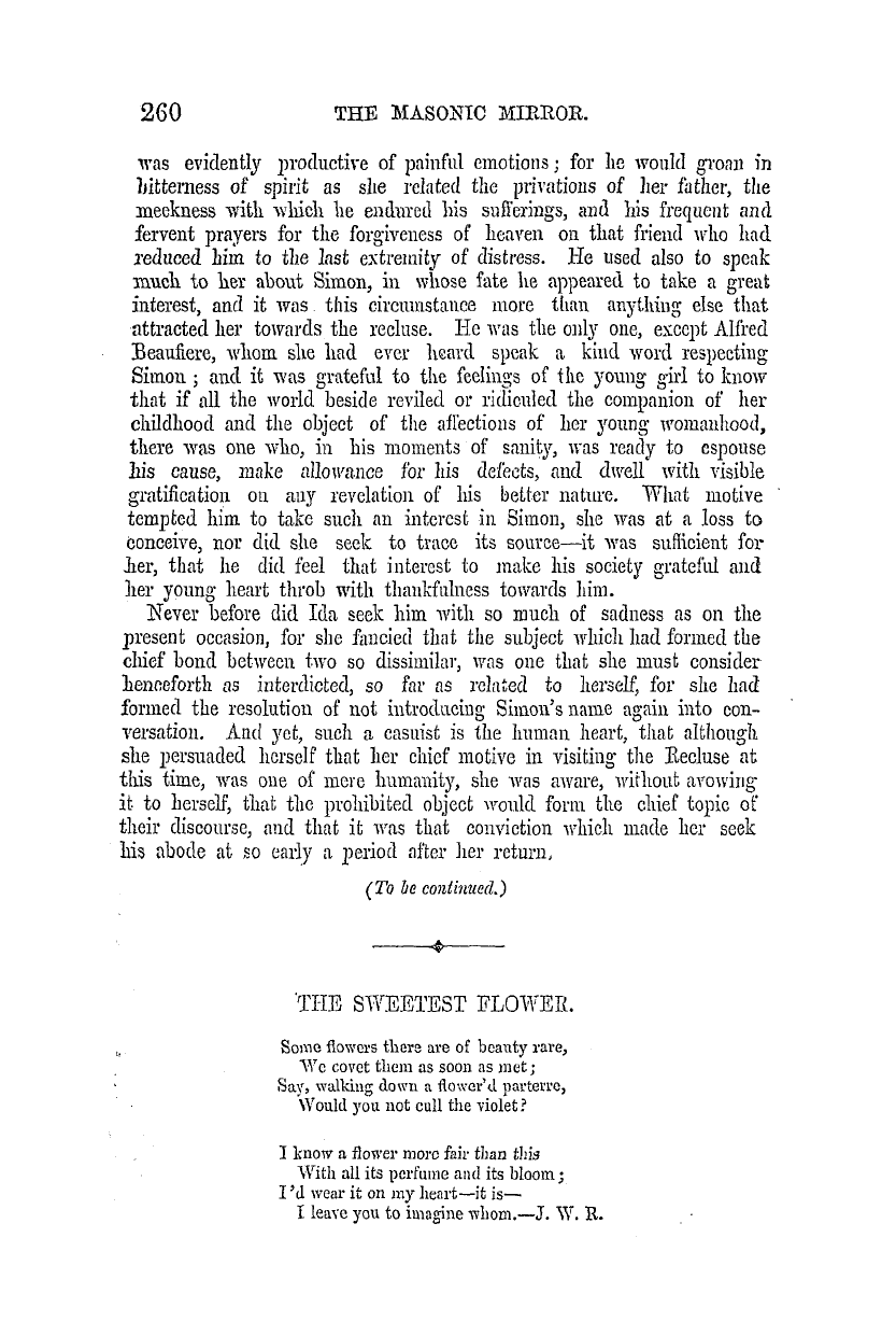 The Masonic Mirror: 1855-04-01 - Brotherly Love.