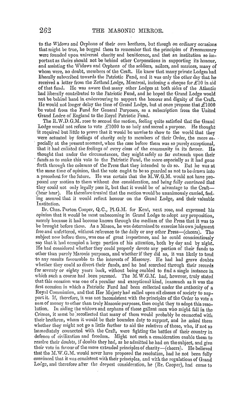 The Masonic Mirror: 1855-04-01 - Masonic Intelligence.