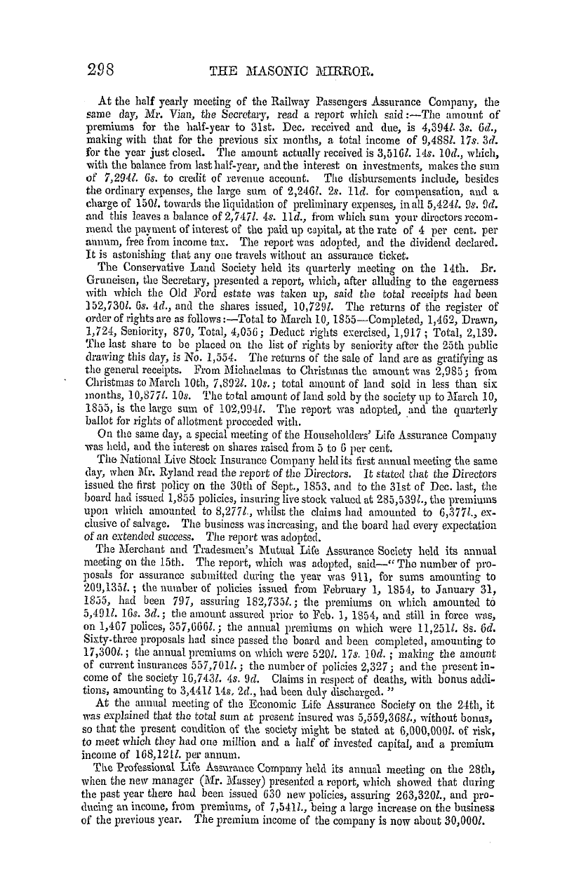 The Masonic Mirror: 1855-04-01: 50