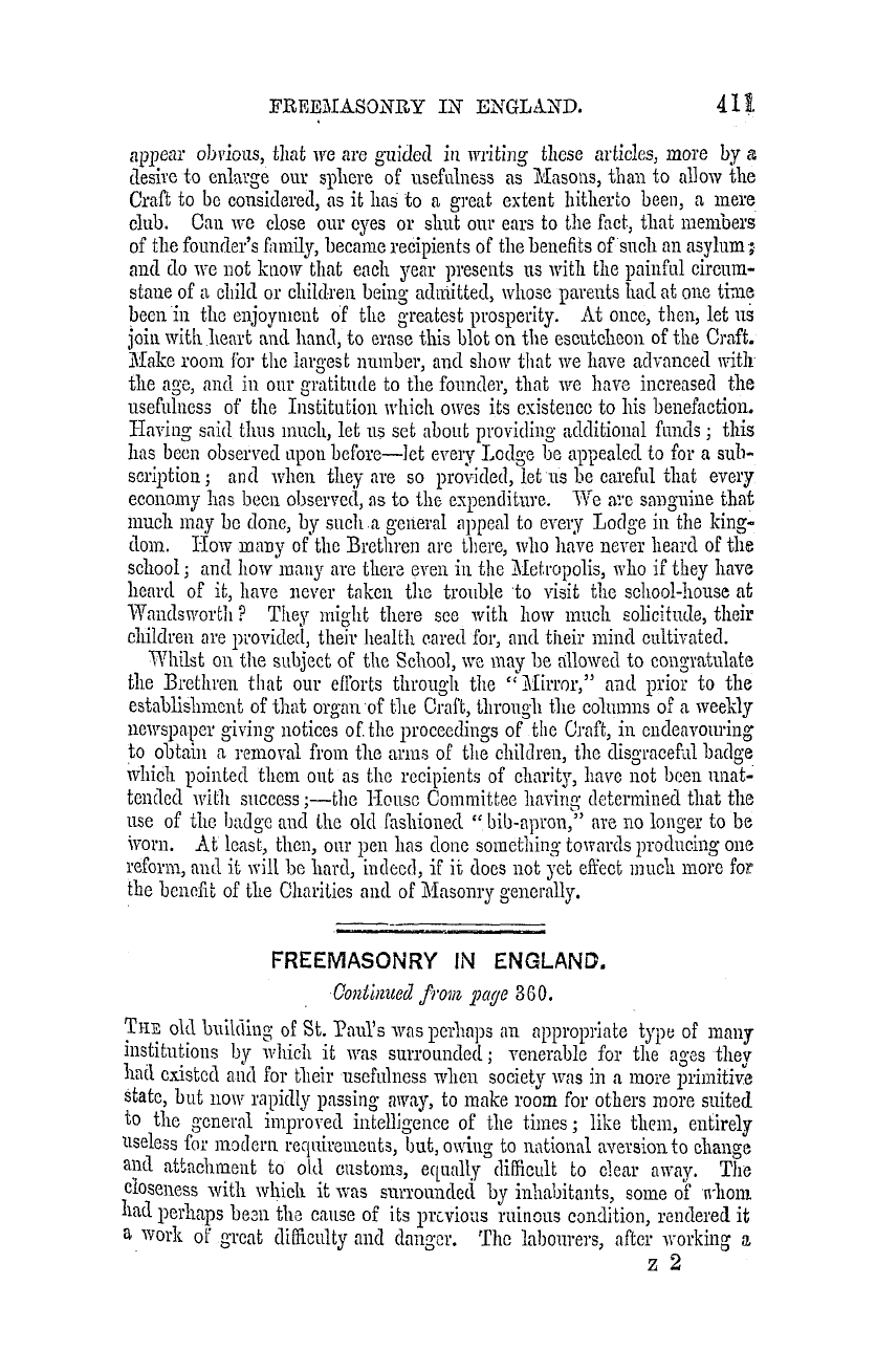 The Masonic Mirror: 1855-07-01 - Freemasonry In England.