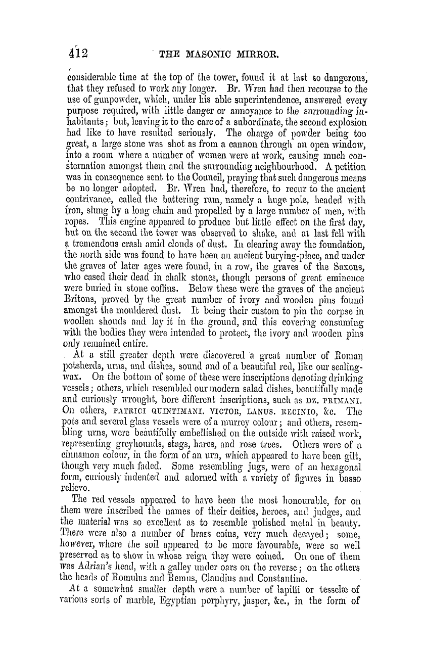 The Masonic Mirror: 1855-07-01 - Freemasonry In England.