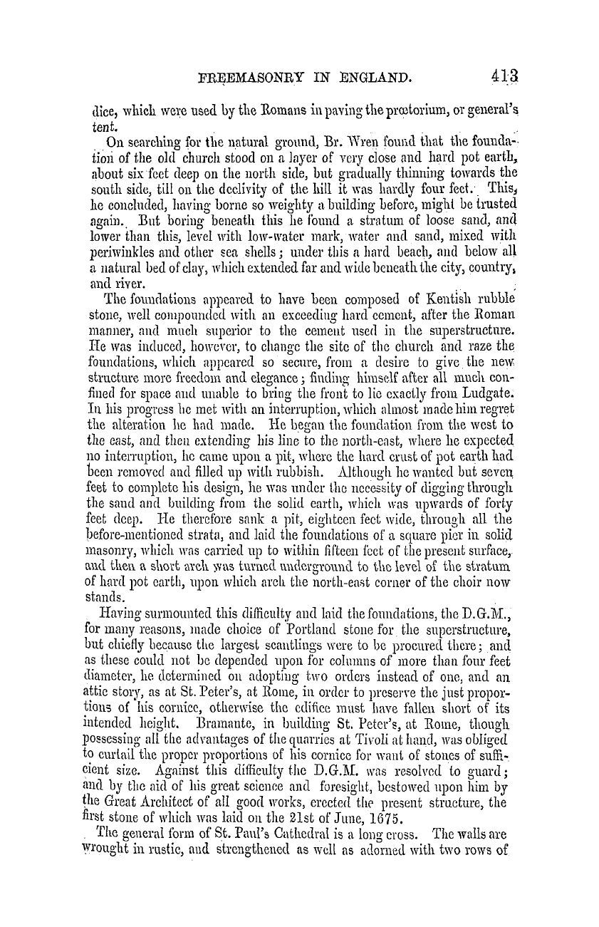 The Masonic Mirror: 1855-07-01 - Freemasonry In England.