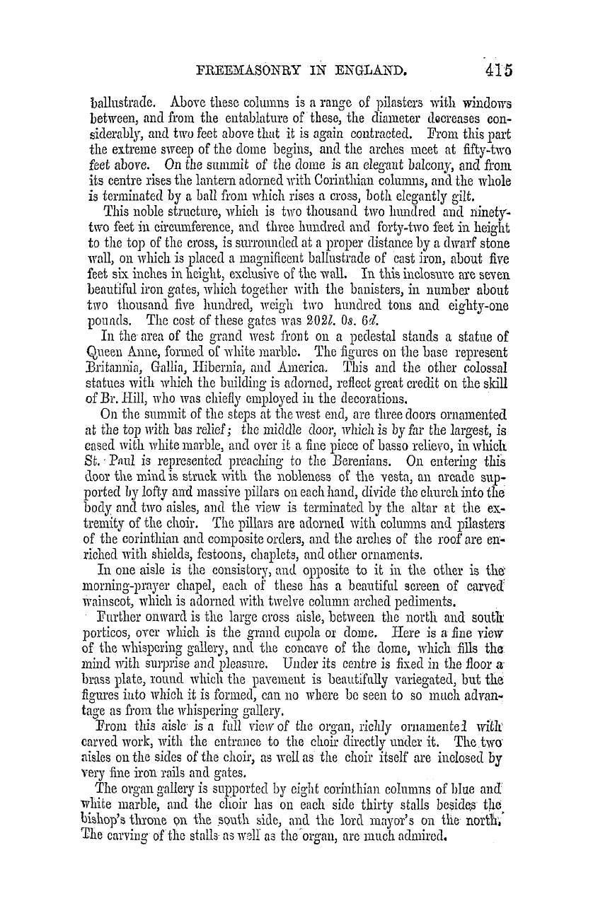 The Masonic Mirror: 1855-07-01 - Freemasonry In England.