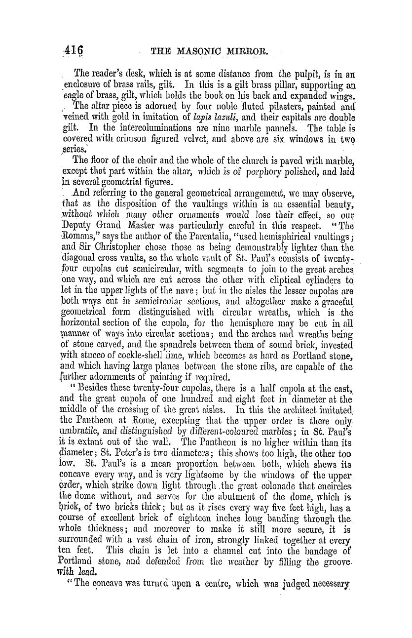 The Masonic Mirror: 1855-07-01 - Freemasonry In England.