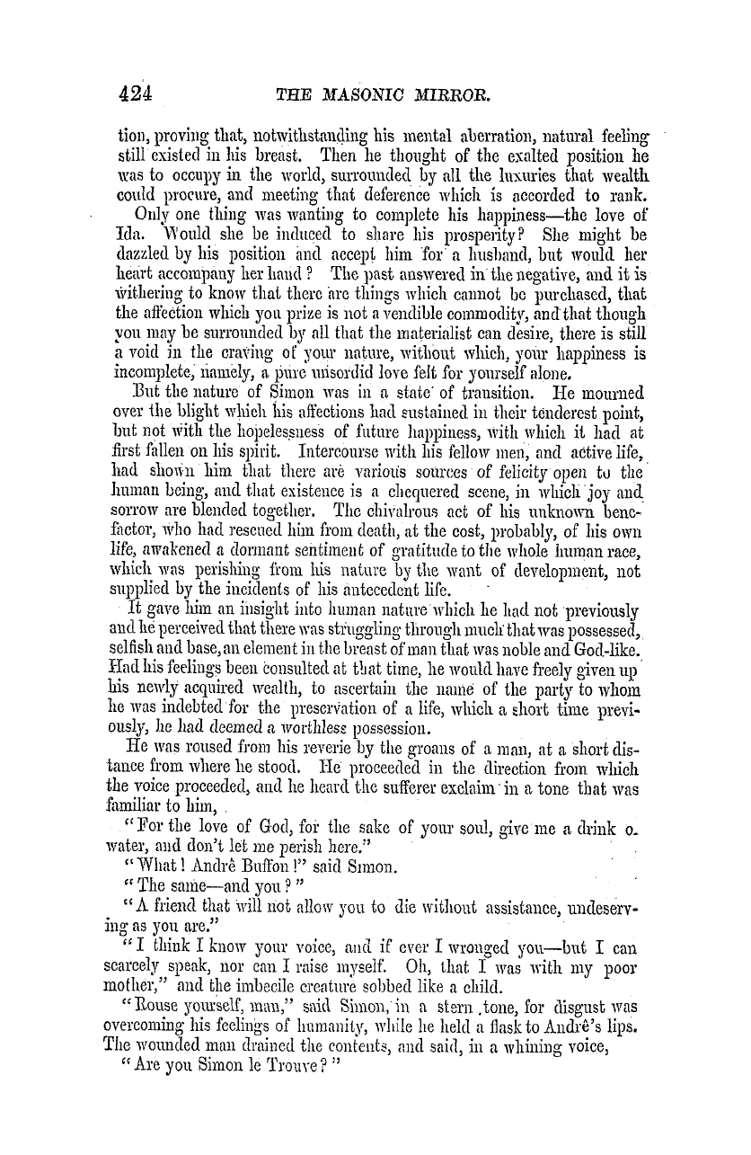 The Masonic Mirror: 1855-07-01 - Brotherly Love.