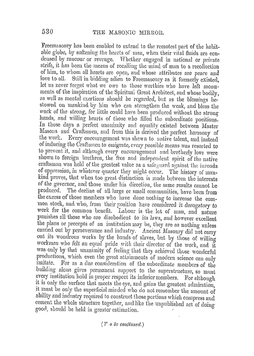 The Masonic Mirror: 1855-09-01 - Freemasonry In England.