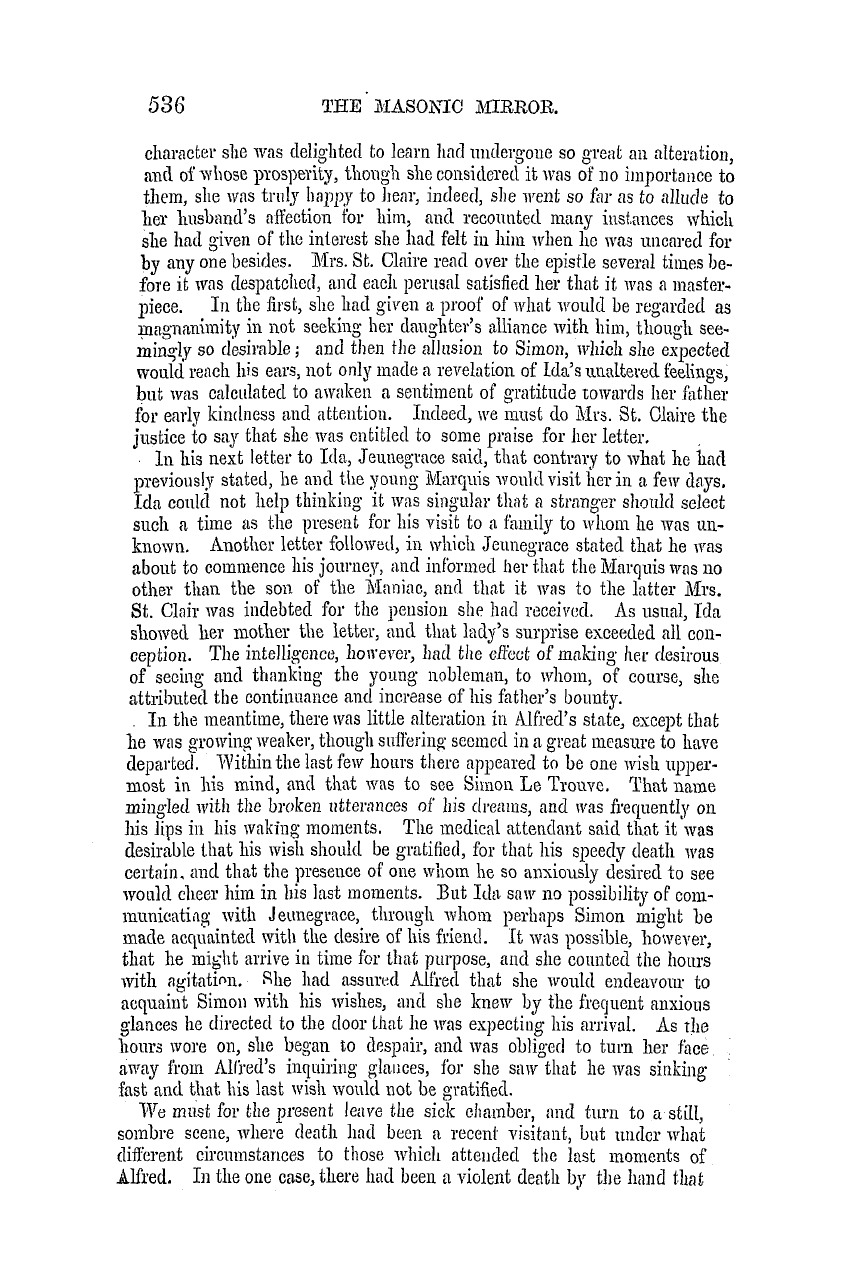 The Masonic Mirror: 1855-09-01 - Brotherly Love.