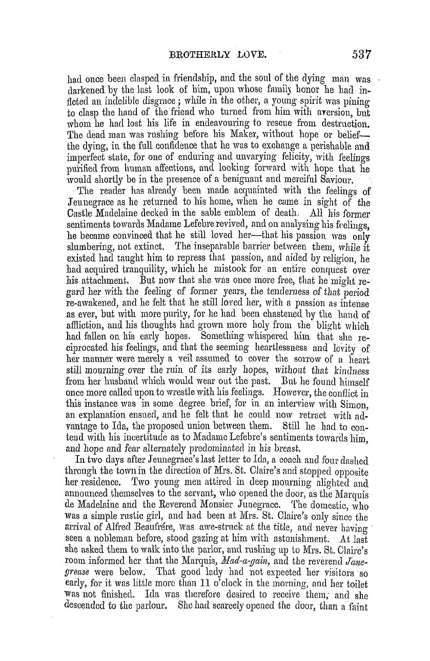 The Masonic Mirror: 1855-09-01 - Brotherly Love.