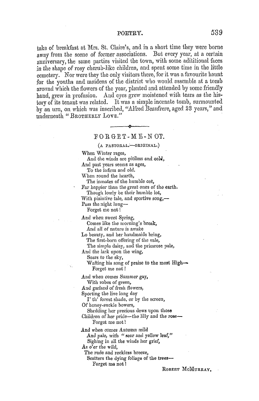 The Masonic Mirror: 1855-09-01 - Forget-Me-Not.